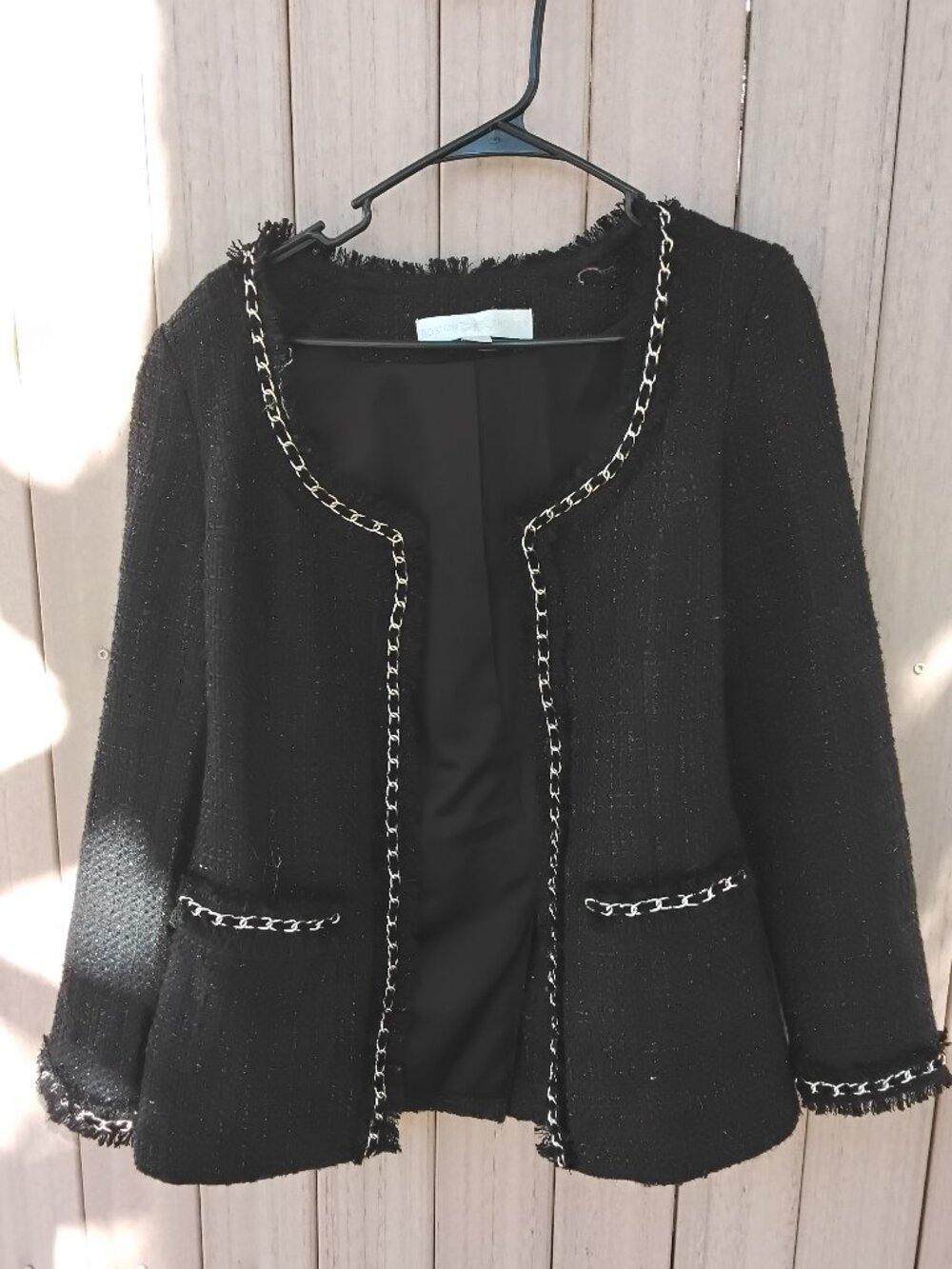 Vintage Boston Proper Women's Tweed Jacket Size 8 #573
